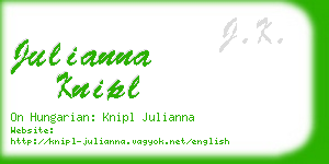 julianna knipl business card